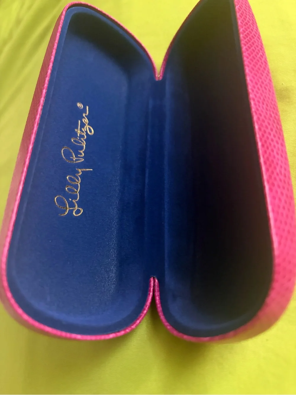 Lilly Pulitzer Bright Pink Textured Sunglasses Case
